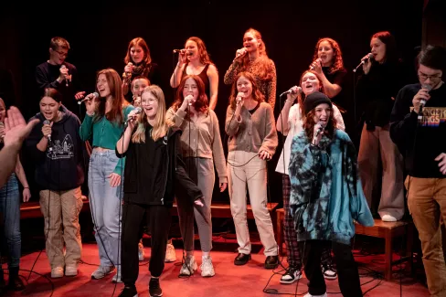 Young Voices beim Auftritt