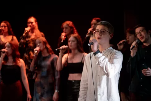 Young Voices beim Auftritt