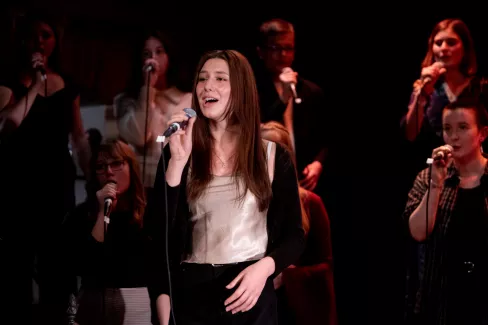 Young Voices beim Auftritt