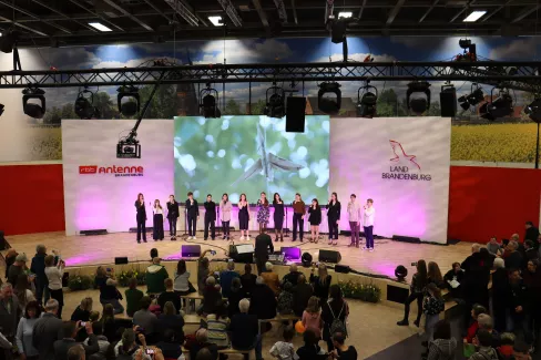 Young Voices beim Auftritt