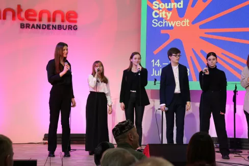Young Voices beim Auftritt