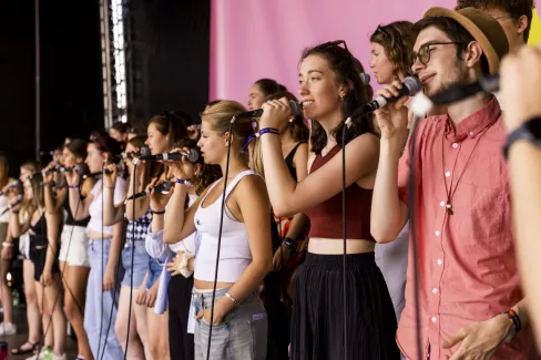 Auftritt der Young Voices beim Sound City Festival 2023