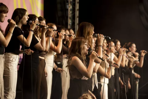 Auftritt der Young Voices beim Sound City Festival 2023