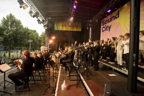 Auftritt der Young Voices beim Sound City Festival 2023