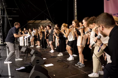 Auftritt der Young Voices beim Sound City Festival 2023