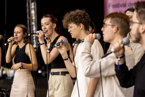 Auftritt der Young Voices beim Sound City Festival 2023