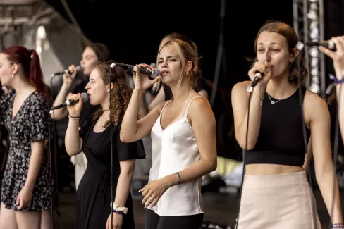 Auftritt der Young Voices beim Sound City Festival 2023
